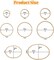 8 Pcs 8 Sizes Round+Oval Embroidery Hoops Set,8cm to 26cm with 1 pcs Screwdriver